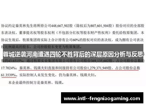蓉城逆袭河南遭遇四轮不胜背后的深层原因分析与反思 蓉城逆袭河南遭遇四轮不胜背后的深层原因分析与反思